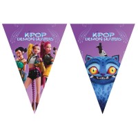 Guirnalda de banderines K-Pop Demon Hunters