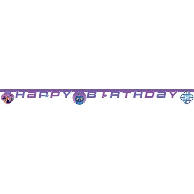 Guirnalda de letras Happy Birthday K-Pop Demon Hunters 