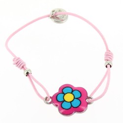 1 Pulsera de Cordn Elstico - Flor. n1