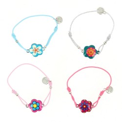 1 Pulsera de Cordn Elstico - Flor. n2
