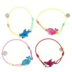 1 Pulsera de Cordn Elstico - Tiburn / Ballena. n4