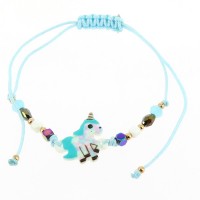 1 Pulsera Cordn Cuentas - Unicornio