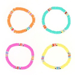 1 Pulsera Rondelle - Fimo. n2
