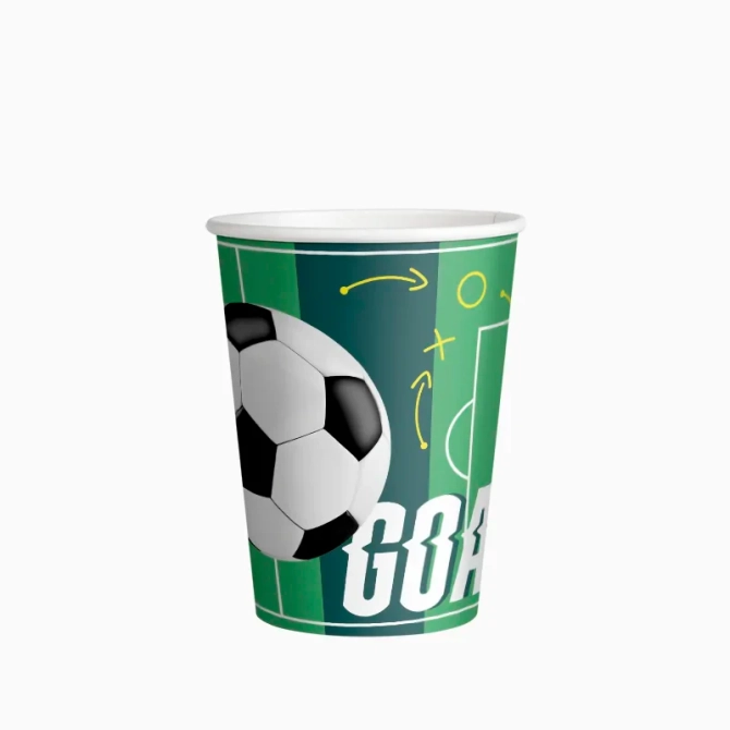 10 vasos fiesta f�tbol 