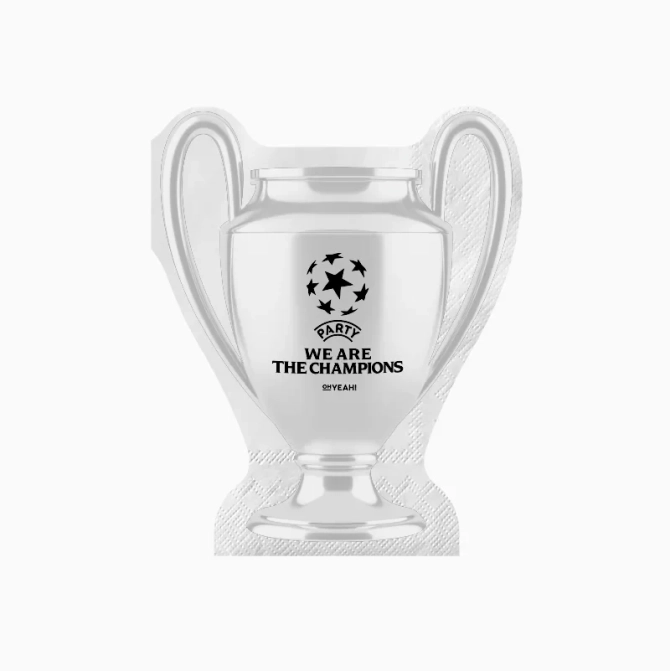 20 servilletas Copa � We Are The Champions fiesta f�tbol 