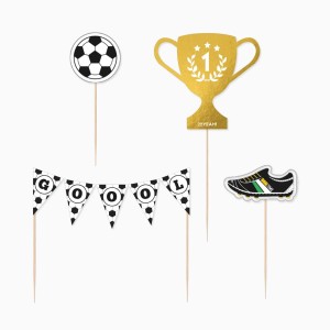 4 cake toppers fiesta f�tbol