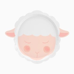 6 platos pequeños Granja Loca ovejas / perros / gallinas. n°1