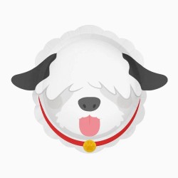 6 platos pequeños Granja Loca ovejas / perros / gallinas. n°3
