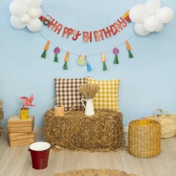 Feliz cumpleaños Garland - Granja Loca. n°3