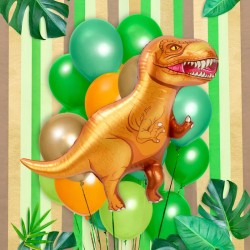 Globo de helio de aluminio Dino T-Rex XL 105 cm. n°1