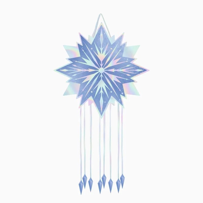 Su�ter pi�ata de copo de nieve iridiscente de Princesa de Hielo - 1er premio 
