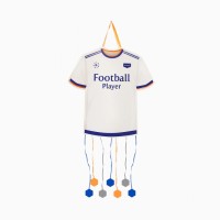 Camiseta blanca de f�tbol con dise�o de pi�ata - 1er premio
