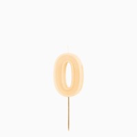 Vela n�mero 0 � Crema