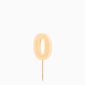 Vela n�mero 0 � Crema