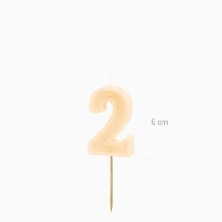 Vela n�mero 2 � Crema. n�1