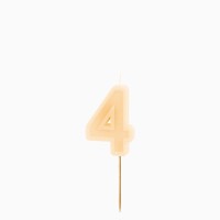 Vela n�mero 4 � Crema
