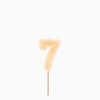Vela n�mero 7 � Crema