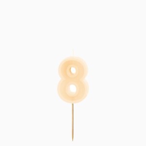 Vela n�mero 8 � Crema