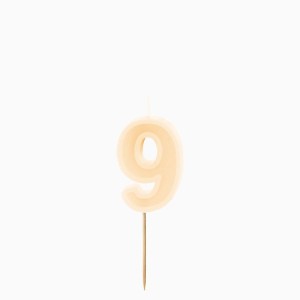 Vela n�mero 9 � Crema