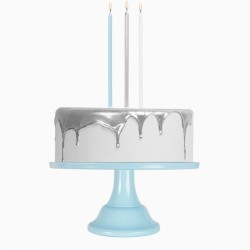 12 velas azules extralargas de 14, 5 cm. n�4