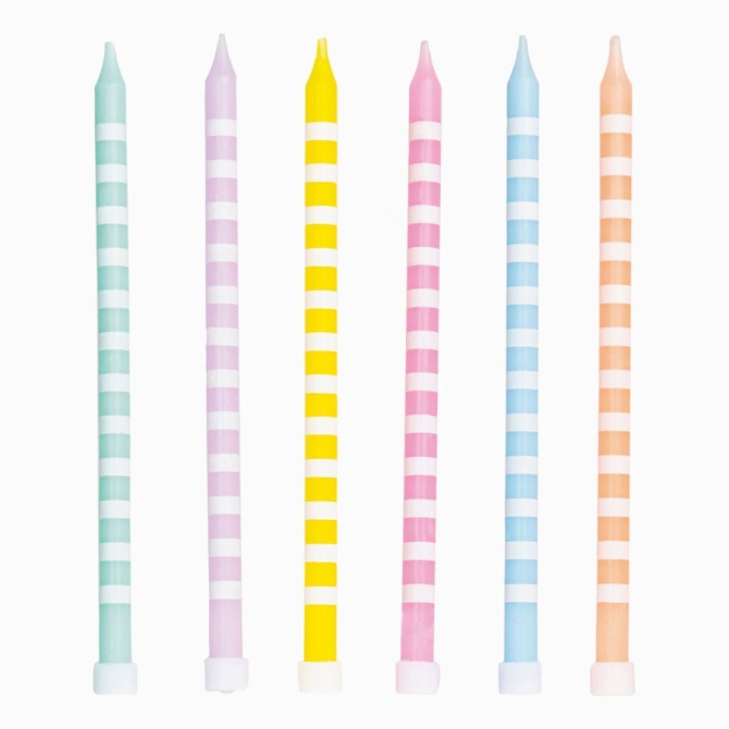 12 velas extralargas brillantes de 14, 5 cm 
