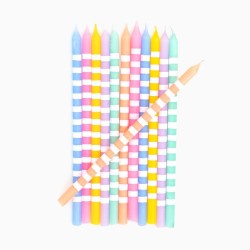 12 velas extralargas brillantes de 14, 5 cm. n�2