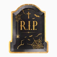 Juego de 2 bandejas de Halloween � Tumba RIP