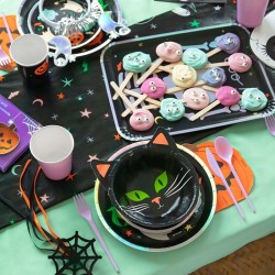 Juego de 2 bandejas de Halloween � Esqueleto iridiscente. n�2