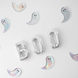 6 platos de Halloween � Fantasma iridiscente. n�2