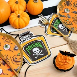20 servilletas de Halloween con dise�o de veneno espeluznante. n�3