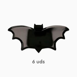 6 platos de murci�lagos de Halloween. n�1