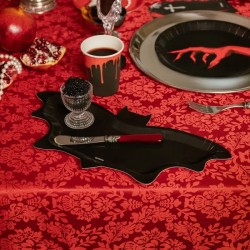6 platos de murci�lagos de Halloween. n�3