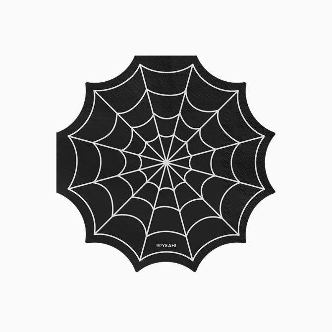 20 servilletas de Halloween � Telara�a espeluznante 
