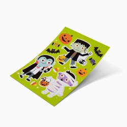 Pegatina de Halloween para ventana � Peque�o monstruo. n�2