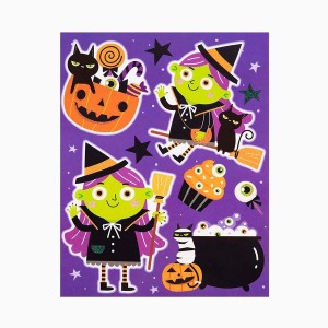 Pegatina de Halloween para ventana � Peque�a Bruja