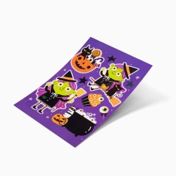 Pegatina de Halloween para ventana � Peque�a Bruja. n�2