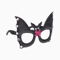 Gafas de murci�lago de Halloween con lazo rosa