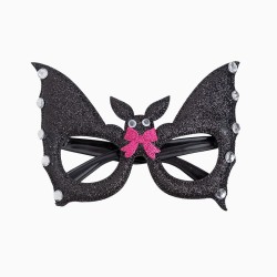 Gafas de murci�lago de Halloween con lazo rosa. n�1