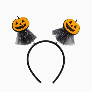 Diadema de calabaza de Halloween con tul