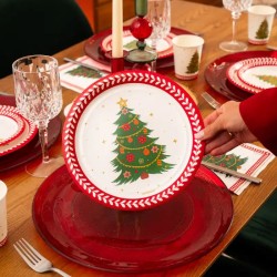 6 Platos con �rbol de Navidad. n�1