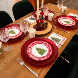 6 Platos con �rbol de Navidad. n�3