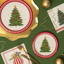 30 Servilletas con Bolas de Navidad. n�3
