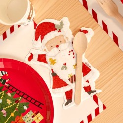 20 servilletas con forma de Pap� Noel - �Pap� Noel ya viene!. n�1