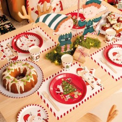 20 servilletas con forma de Pap� Noel - �Pap� Noel ya viene!. n�3