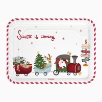 Juego de 2 bandejas rectangulares - �Santa Claus ya viene!