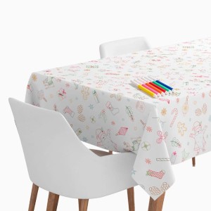 Mantel para colorear con rotuladores: �Santa Claus viene!