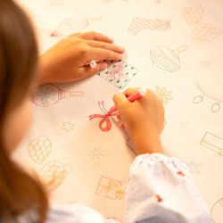Mantel para colorear con rotuladores: �Santa Claus viene!. n�1