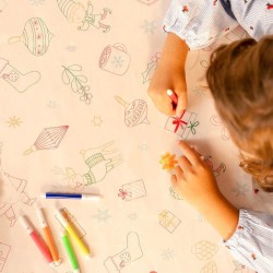 Mantel para colorear con rotuladores: �Santa Claus viene!. n�2