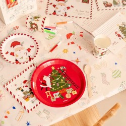 Mantel para colorear con rotuladores: �Santa Claus viene!. n�3