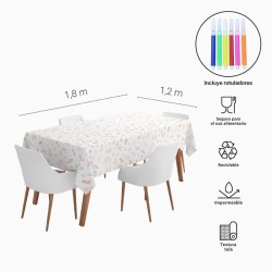 Mantel para colorear con rotuladores: �Santa Claus viene!. n�5